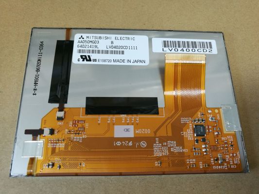 AA050MG03--T1三菱5INCH 800×480 RGB 700CD/M2 WLED TTLの実用温度:-20 | 70の°C産業LCDの表示