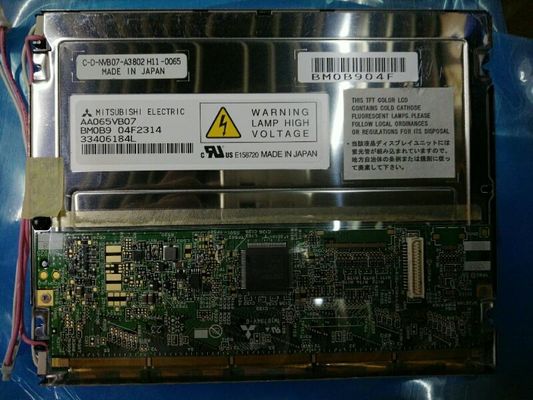 AA065VB08三菱6.5のインチ640 （RGB） ×480 600 cd/mの²の貯蔵の臨時雇用者。:-20 | 80の°C産業LCDの表示