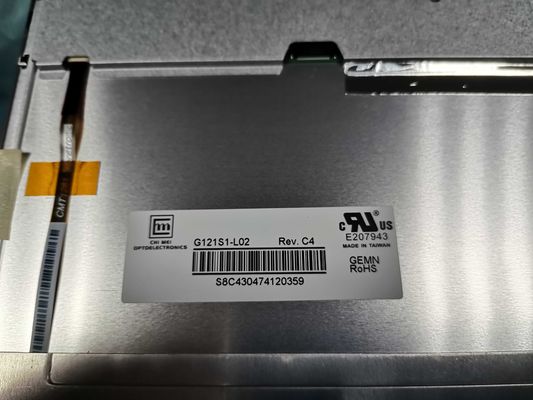 G121S1-L01 INNOLUX 12.1」800 （RGB） ×600 600 cd/mの²産業LCDの表示