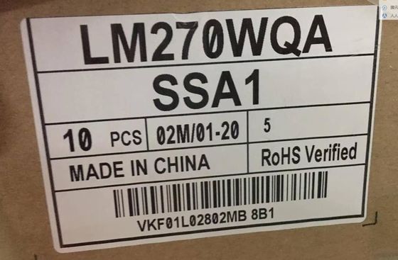 LM270WQA-SSA1 LGの表示27.0&quot; 2560 （RGB） ×1440 350 cd/mの²産業LCDの表示
