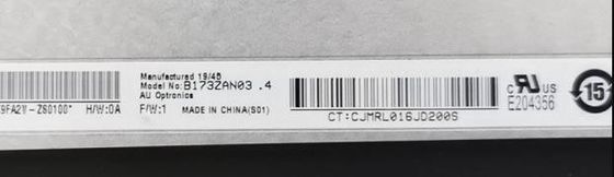 B173ZAN05.0 AUO	17.3INCH 3840×2160RGB 1000CD/M2小型LED eDPの作動の臨時雇用者。:0 | 50の°C産業LCDの表示