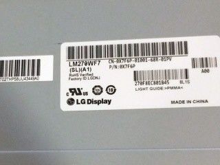 27.0in RGB 300cd/m2 NTSC TFT LCDのパネルLM270WF7-SLA1 FHD 81PPI