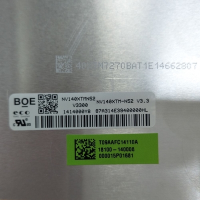 NV140XTM-N52 BOE 14.1&quot; 3840 ((RGB) ×1100 300 cd/m2 産業用液晶ディスプレイ