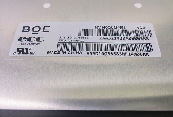NV140QUM-N53 BOE 14.0&quot; 3840 ((RGB) × 2160 500 cd/m2 産業用液晶ディスプレイ