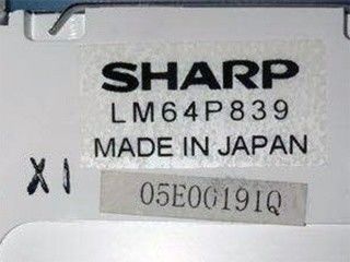 LM64P839 84PPI 640×480 VGA 9.4 インチシャープ TFT LCD ディスプレイ 25/25/20/10 (タイプ)