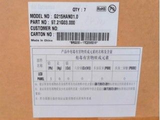 21.5 インチ 102PPI 400cd/m2 TFT LCD パネル G215HAN01.0 89/89/89/89 (タイプ)