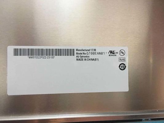 G190EAN01.2 19" 1300cd/m2 1280×1024 LVDS産業用Lcdモニター