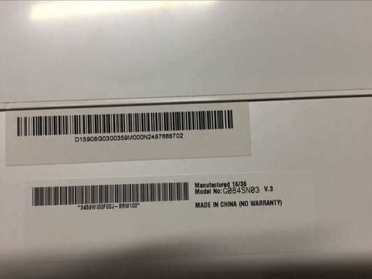 G084SN03 V3 8.4 INCH 250 cd/m2 800×600 ビューイングアングル 80/80/80/60 TFT-LCD,LCM
