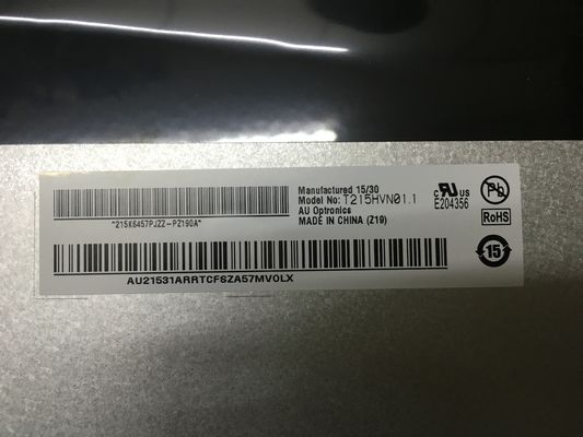 T215HVN01.1 21.5 インチ 250 cd/m2 A-Si TFT LCD デスクトップモニター 89/89/89/89