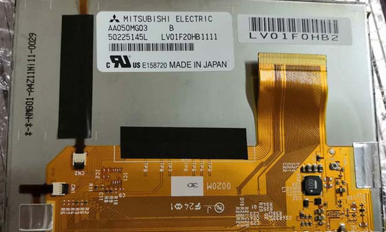 AA050MG03 Mitsubish 5.0株式会社800の（RGB） ×480実用温度:-30 | 80 ° 900cd/m2産業LCDの表示