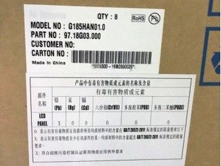 G185HAN01.0 18.5   AUOの生命≥ 50K時間、LEDの運転者と、上部I/Fのマット