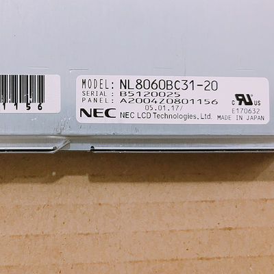 12.1INCH 250CD/M2 LCM 800×600 800×600RGB CCFL TTLの操作の臨時雇用者前のNL8060BC31-20。:0 | 55の°C産業LCDの表示