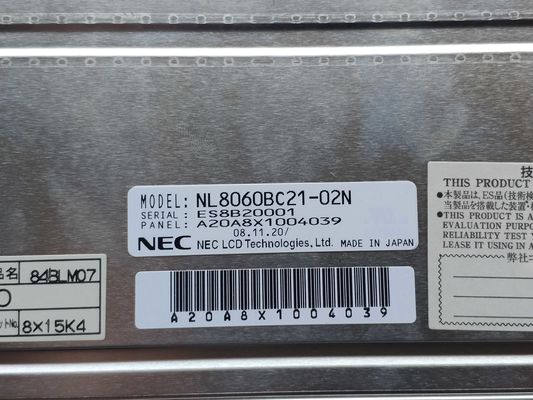 LCM 800×600RGB 400CD/M2 CCFL LVDS NEC TFTのパネルNL8060BC21-02N