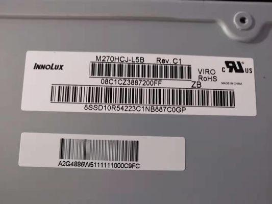 M270HCJ-L5B Innolux 27.0&quot; 1920年（RGB） ×1080 250 cd/mの²産業LCDの表示