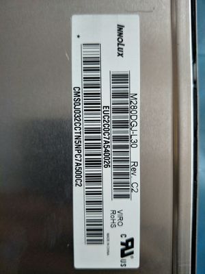 M280DGJ-L30 Innolux 28.0" 3840 （RGB） ×2160 300 cd/mの²産業LCDの表示