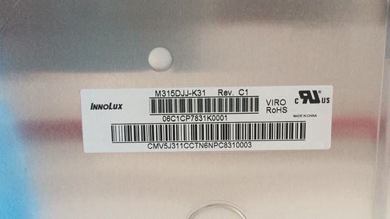 M315DJJ-K31 Innolux 32.0&quot; 3840 （RGB） ×2160 400 cd/mの²産業LCDの表示