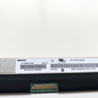 N116BCA-EA1 Innolux 11.6」1366の（RGB） ×768 250 cd/mの²産業LCDの表示