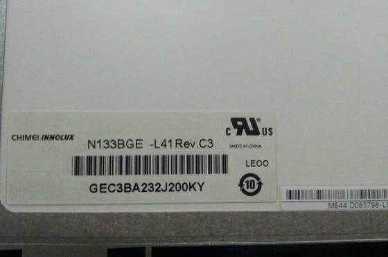 N133BGE-L41 Innolux 13.3」1366の（RGB） ×768 220 cd/mの²産業LCDの表示