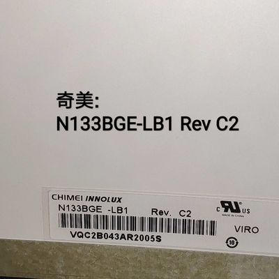 N133BGE-LB1 CHIMEI Innolux 13.3」1366の（RGB） ×768 200 cd/mの²産業LCDの表示