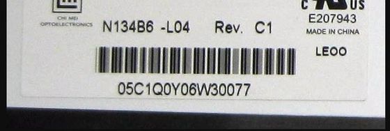 N134B6-L04 CMO 13.4」1366の（RGB） ×768 220 cd/mの²産業LCDの表示