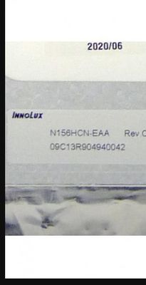 N156HCN-EAA Innolux 15.6」1920年の（RGB） ×1080 250 cd/mの²産業LCDの表示