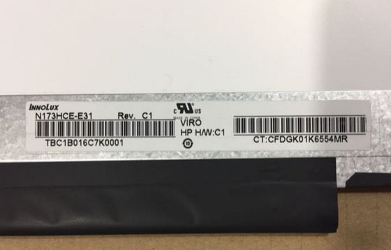 N173HCE-E31 Innolux 17.3」1920年の（RGB） ×1080 300 cd/mの²産業LCDの表示
