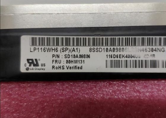 LP116WH6-SPA1 LGの表示11.6」1366の（RGB） ×768 300 cd/mの²産業LCDの表示