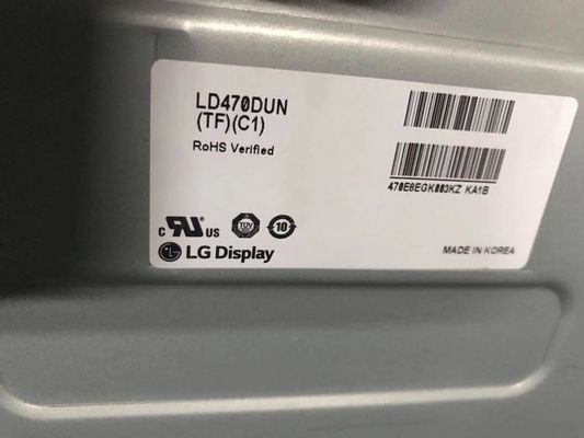 LD470DUN-TFC1 LGの表示47&quot; 1920年（RGB） ×1080 450 cd/mの²産業LCDの表示