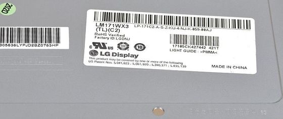 LM171WX3-TLC2 LGの表示17.1」1440の（RGB） ×900 250 cd/mの²産業LCDの表示