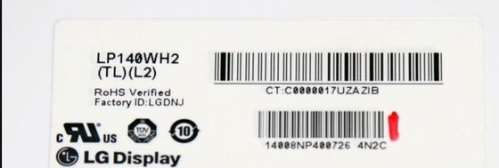 LP140WH2-TLL2 LGの表示14.0」1366×768 200 cd/mの²産業LCDの表示