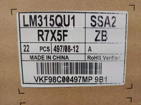 LM315QU1-SSA2 32.0" 7680x4320 インダストリアル TFT ディスプレイ 400 cd/m2 89/89/89/89 (タイプ)