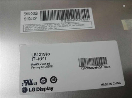 12.1&quot; 800x600 TFT LCD パネル 450cd/m2 LB121S03-TL03 70/70/55/65 (タイプ)