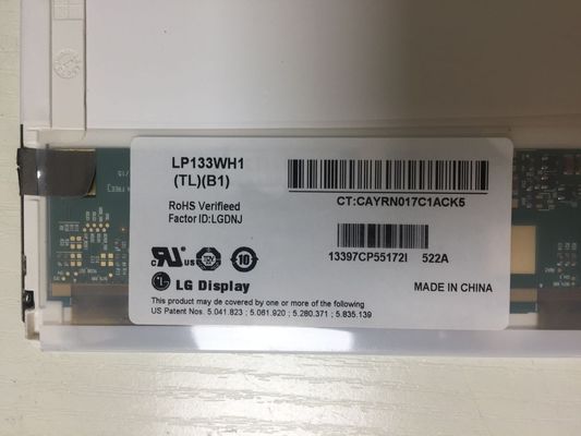 LP133WH1-TLB1 LG DisplayL 13.3」1366の（RGB） ×768 300 cd/mの²産業LCDの表示118PPI
