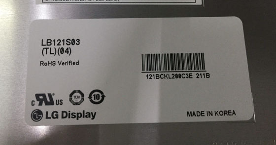 LB121S03-TD02 12.1 インチ 800×600 82PPI Tft Lcd ディスプレイ 250cd/M2 LG LCD