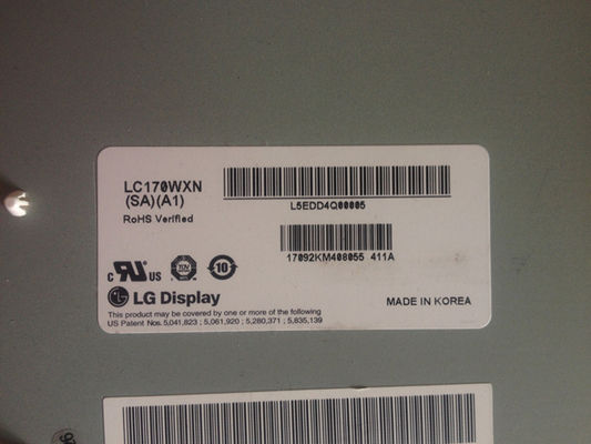 1366x768 350cd/M2 RGB Tft ディスプレイ 17.0&quot; LC170WXN-SAA1 89/89/89/89 (Min.)