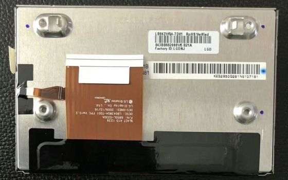 43&quot; 480x1080 400cd/M2 Tft Lcd ディスプレイ 128PPI LB043WQ4-TD01 70/70/60/50 (タイプ)