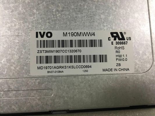 LM190WX2-TLK1 LGの表示19.0」1440の（RGB） ×900 250 cd/mの²産業LCDの表示