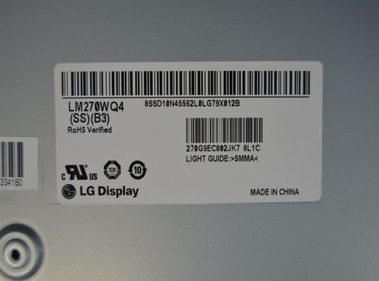 LM270WQ4-SSB3 LGの表示27.0&quot; 2560 （RGB） ×1440 350 cd/mの²産業LCDの表示