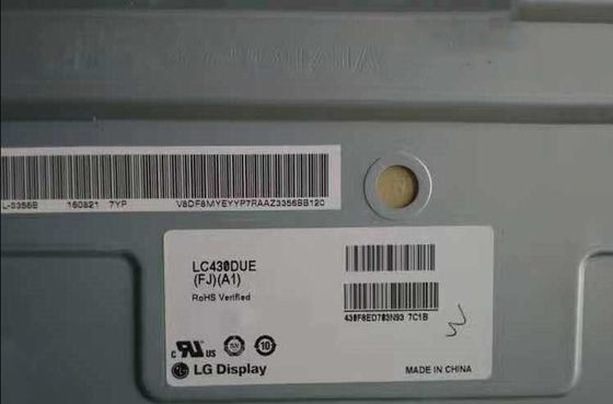 LC430DUE-FJA1 LGの表示43&quot; 1920年（RGB） ×1080 200 cd/mの²産業LCDの表示