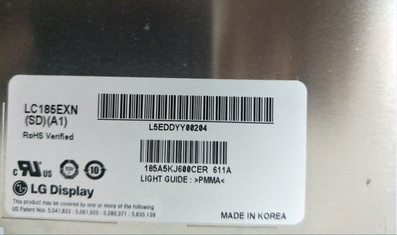 LC185EXN-SDA1 LGの表示18.5」1366の（RGB） ×768 250 cd/mの²産業LCDの表示