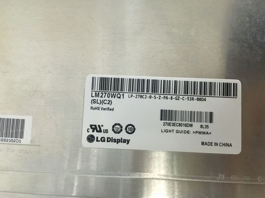 LM270WQ1-SLC2 LGの表示27.0&quot; 2560 （RGB） ×1440 350 cd/mの²産業LCDの表示