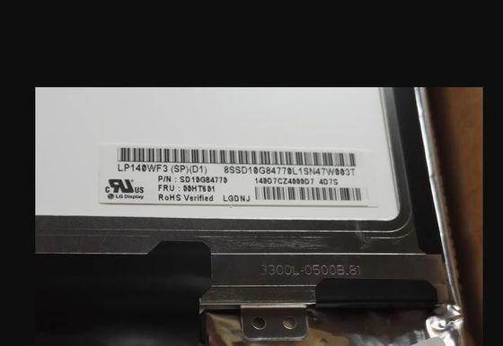 300cd/m2 14.0inの157PPI正方形のTftスクリーンLP140WF3-SPD1 1920×1080