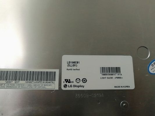 LB190E02-SL02 LGの表示19.0」1280の（RGB） ×1024 330 cd/mの²産業LCDの表示