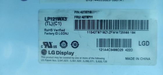 12.1の」1280×800 124PPI WXGA TFT LCDのパネル220cd/m2 LP121WX3-TLC1