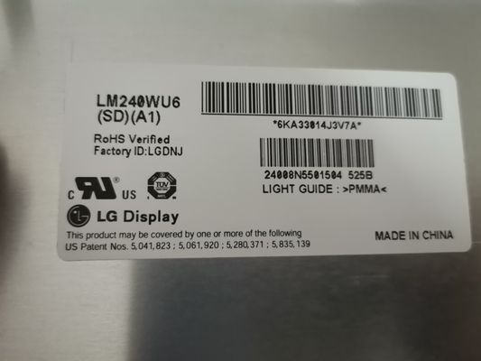 WUXGA 94PPI 320cd/m2 TFT LCD パネル 24.0&quot; LM240WU6-SDA1 89/89/89/89 (タイプ)