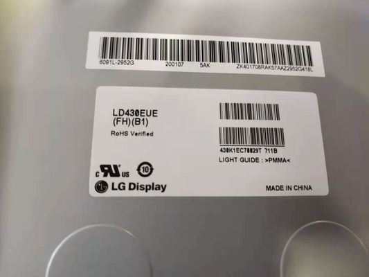450cd/M2 RGB FHD 51PPIの正方形Lcdのパネル43&quot; 1920×1080 LD430EUE-FHB1